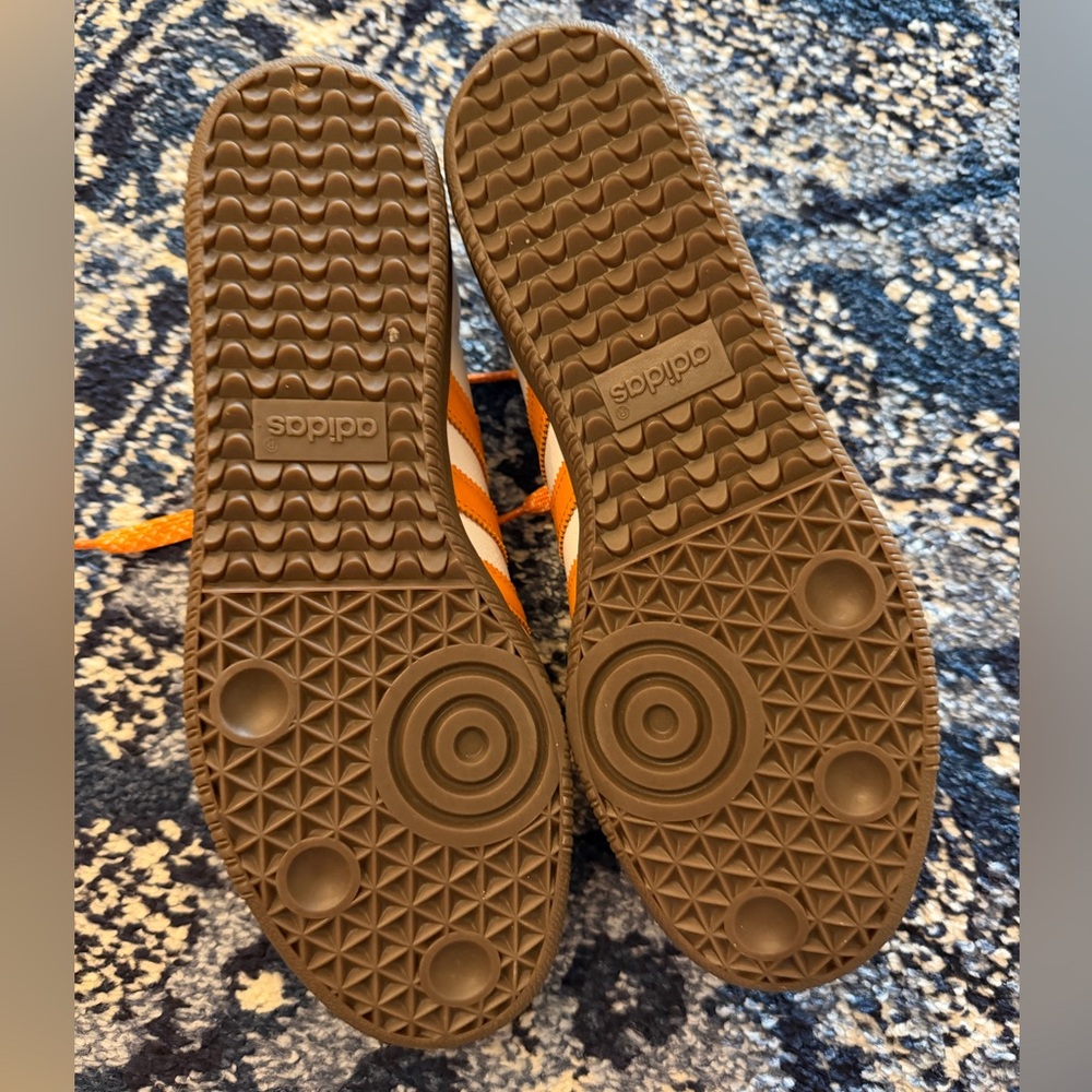 Adidas White Sneakers with Orange Accents - Picture 3 of 6